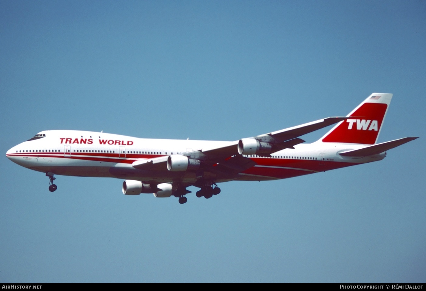 Aircraft Photo of N53110 | Boeing 747-131 | Trans World Airlines - TWA | AirHistory.net #780545