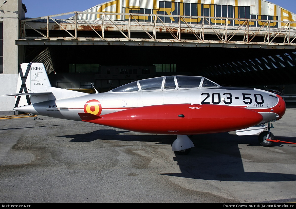 Aircraft Photo of EC-DXR / E.14B-50 | Hispano HA-200D Saeta | Fundación Infante de Orleans | Spain - Air Force | AirHistory.net #780563