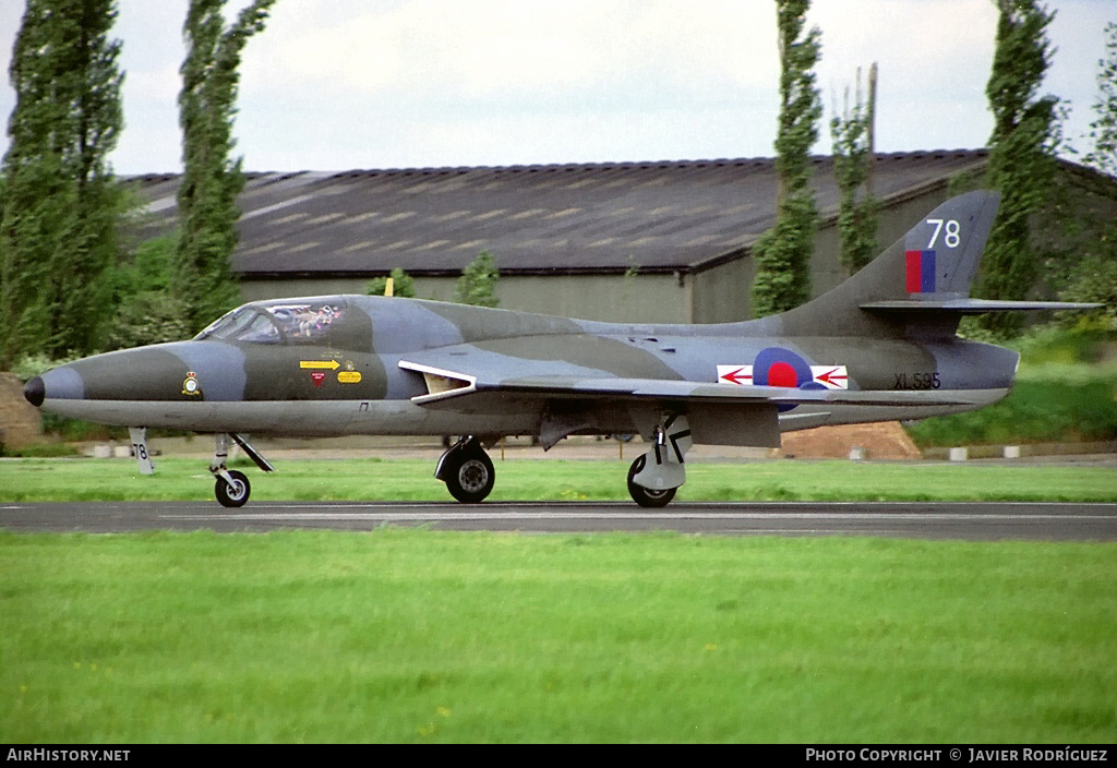 Aircraft Photo of G-BTYL / XL595 | Hawker Hunter T7 | UK - Air Force | AirHistory.net #780565