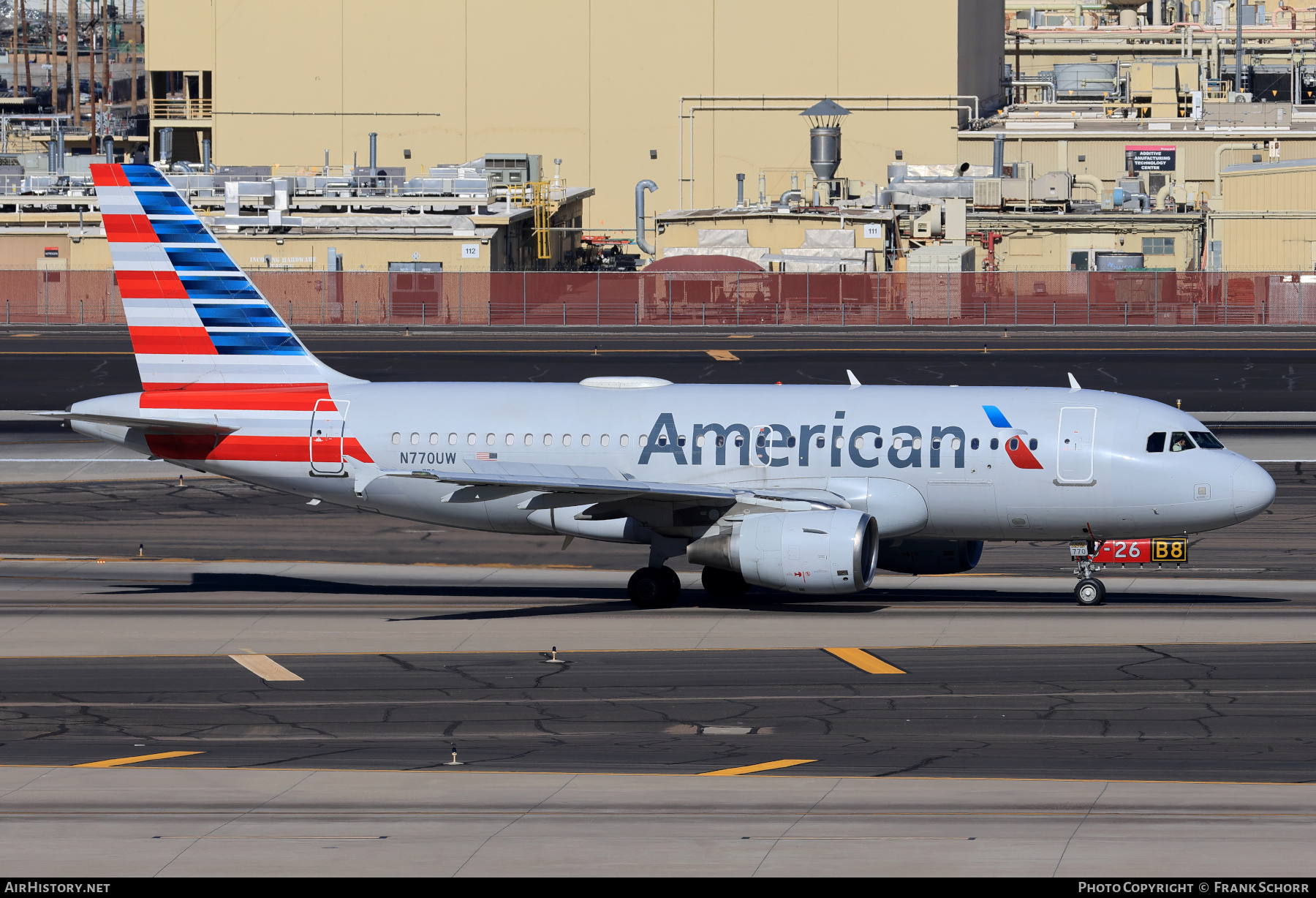 Aircraft Photo of N770UW | Airbus A319-112 | American Airlines | AirHistory.net #780617