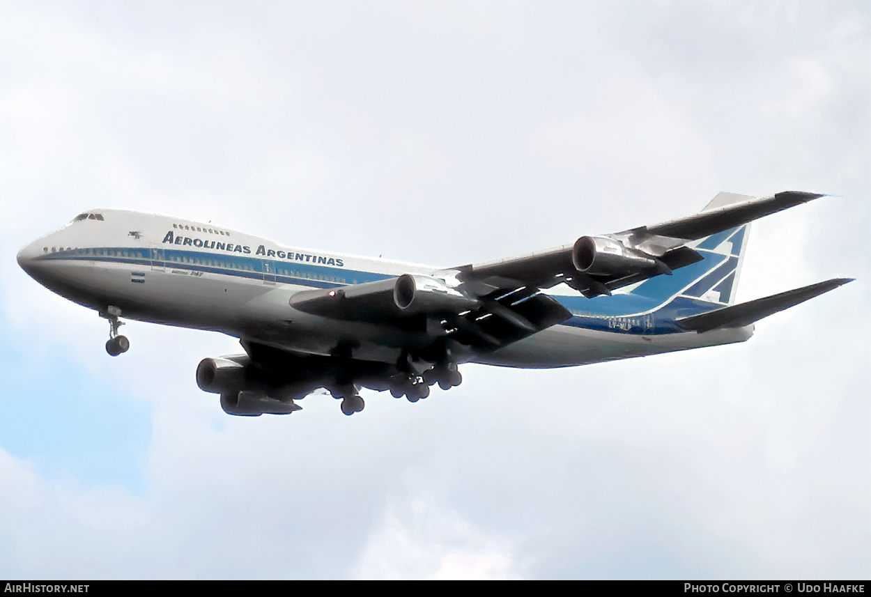 Aircraft Photo of LV-MLP | Boeing 747-287B | Aerolíneas Argentinas | AirHistory.net #780788