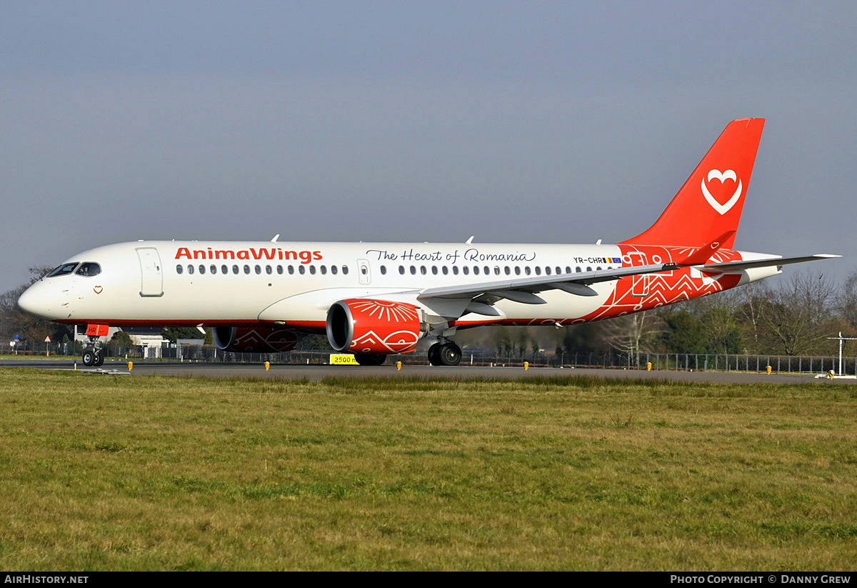 Aircraft Photo of YR-CHR | Airbus A220-300 (BD-500-1A11) | Animawings | AirHistory.net #780794