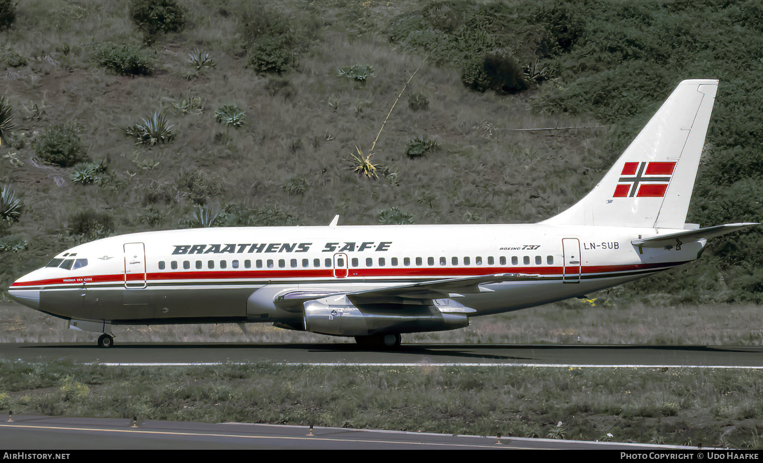 Aircraft Photo of LN-SUB | Boeing 737-205/Adv | Braathens SAFE | AirHistory.net #780799
