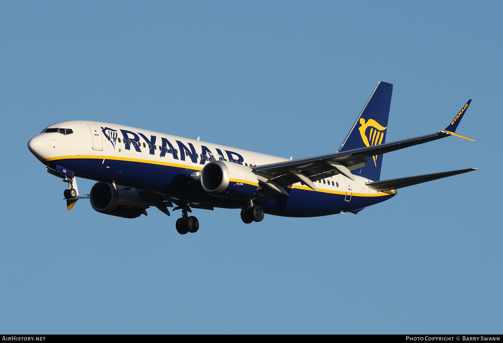 Aircraft Photo of EI-IKA | Boeing 737-8200 Max 200 | Ryanair | AirHistory.net #780800
