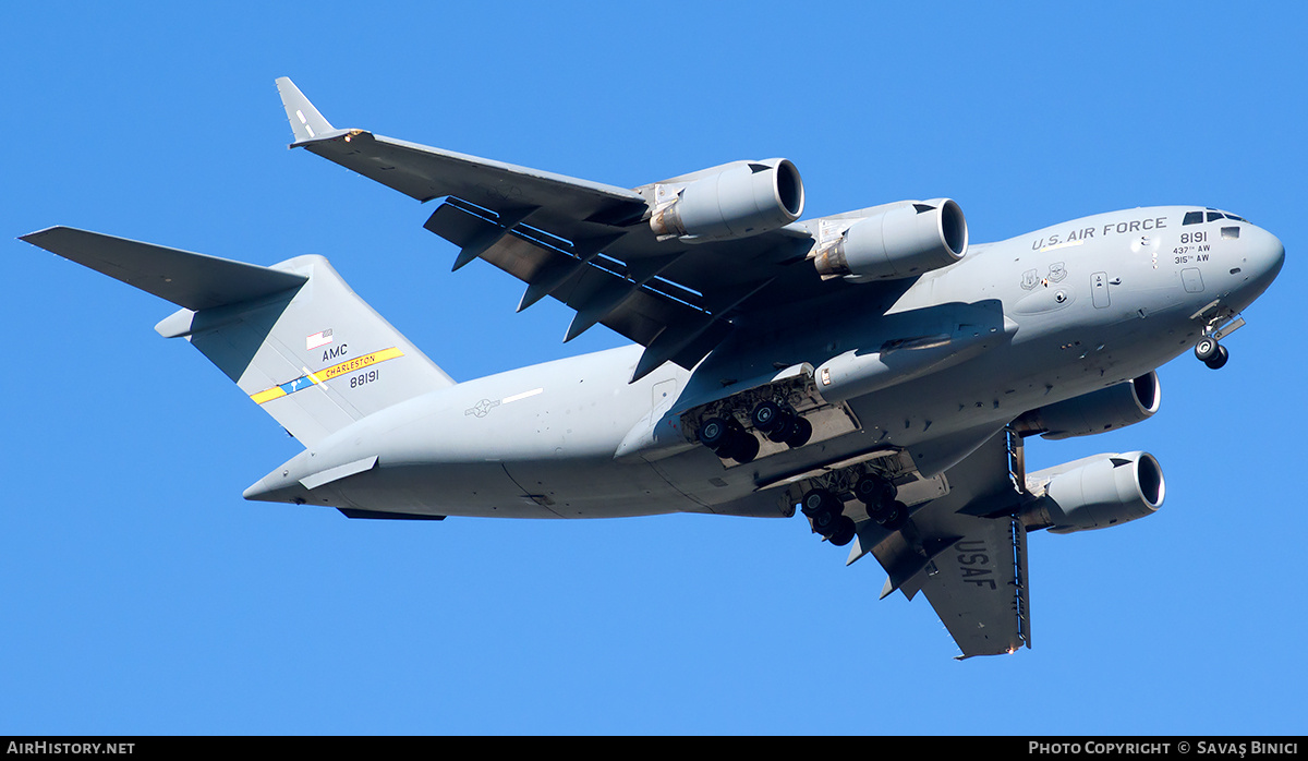 Aircraft Photo of 08-8191 / 88191 | Boeing C-17A Globemaster III | USA - Air Force | AirHistory.net #780897