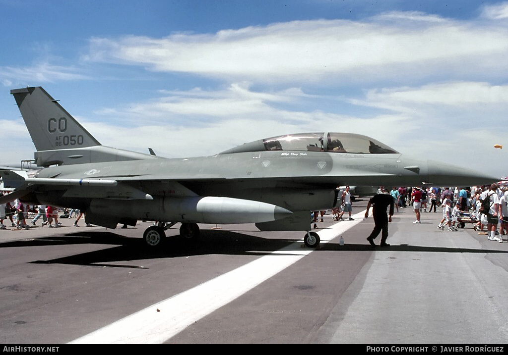 Aircraft Photo of 86-0050 / AF86-050 | General Dynamics F-16D Fighting Falcon | USA - Air Force | AirHistory.net #780898