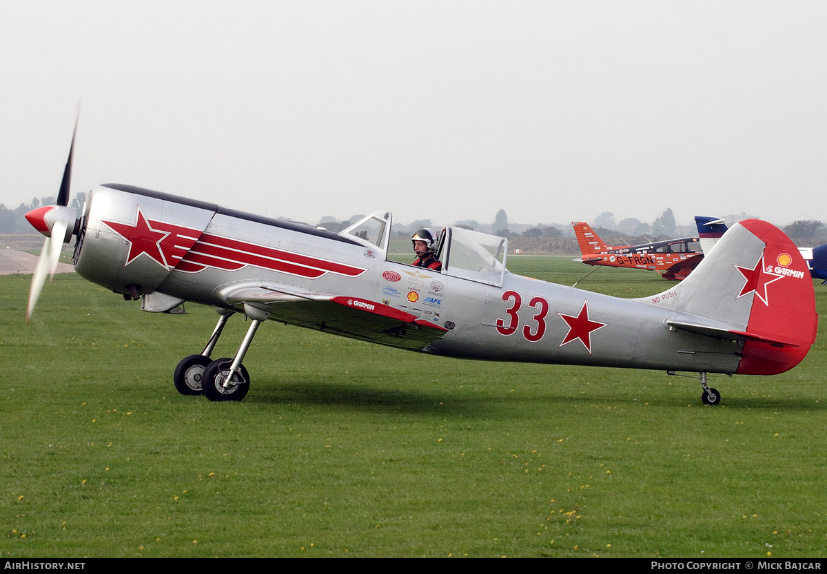 Aircraft Photo of G-YAKZ / 33 | Yakovlev Yak-50 | Soviet Union - Air Force | AirHistory.net #780909