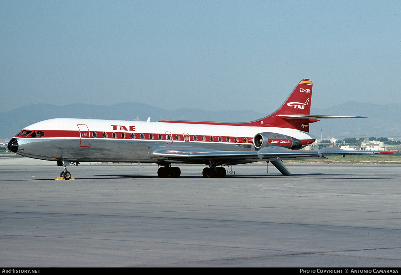 Aircraft Photo of EC-CUM | Sud SE-210 Caravelle 10B3 Super B | TAE - Trabajos Aéreos y Enlaces | AirHistory.net #780943