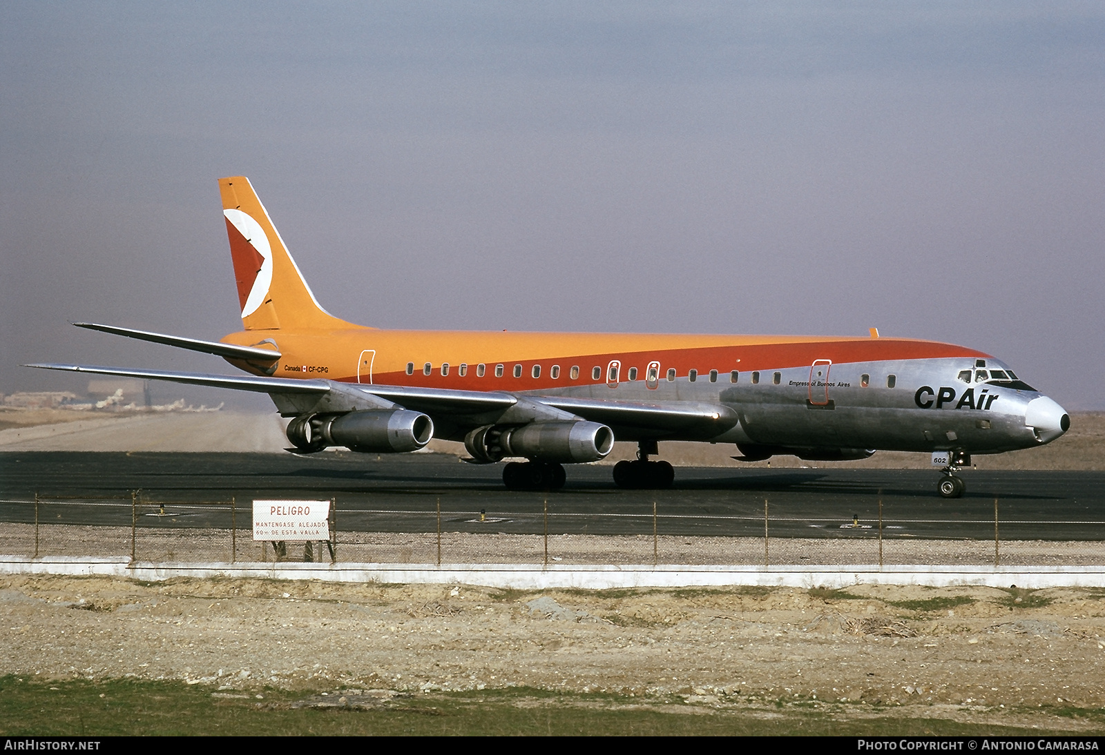 Aircraft Photo of CF-CPG | Douglas DC-8-43 | CP Air | AirHistory.net #780953