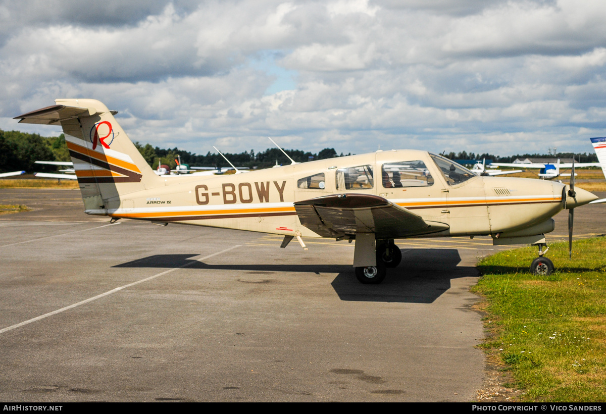 Aircraft Photo of G-BOWY | Piper PA-28RT-201T Turbo Arrow IV | AirHistory.net #780980
