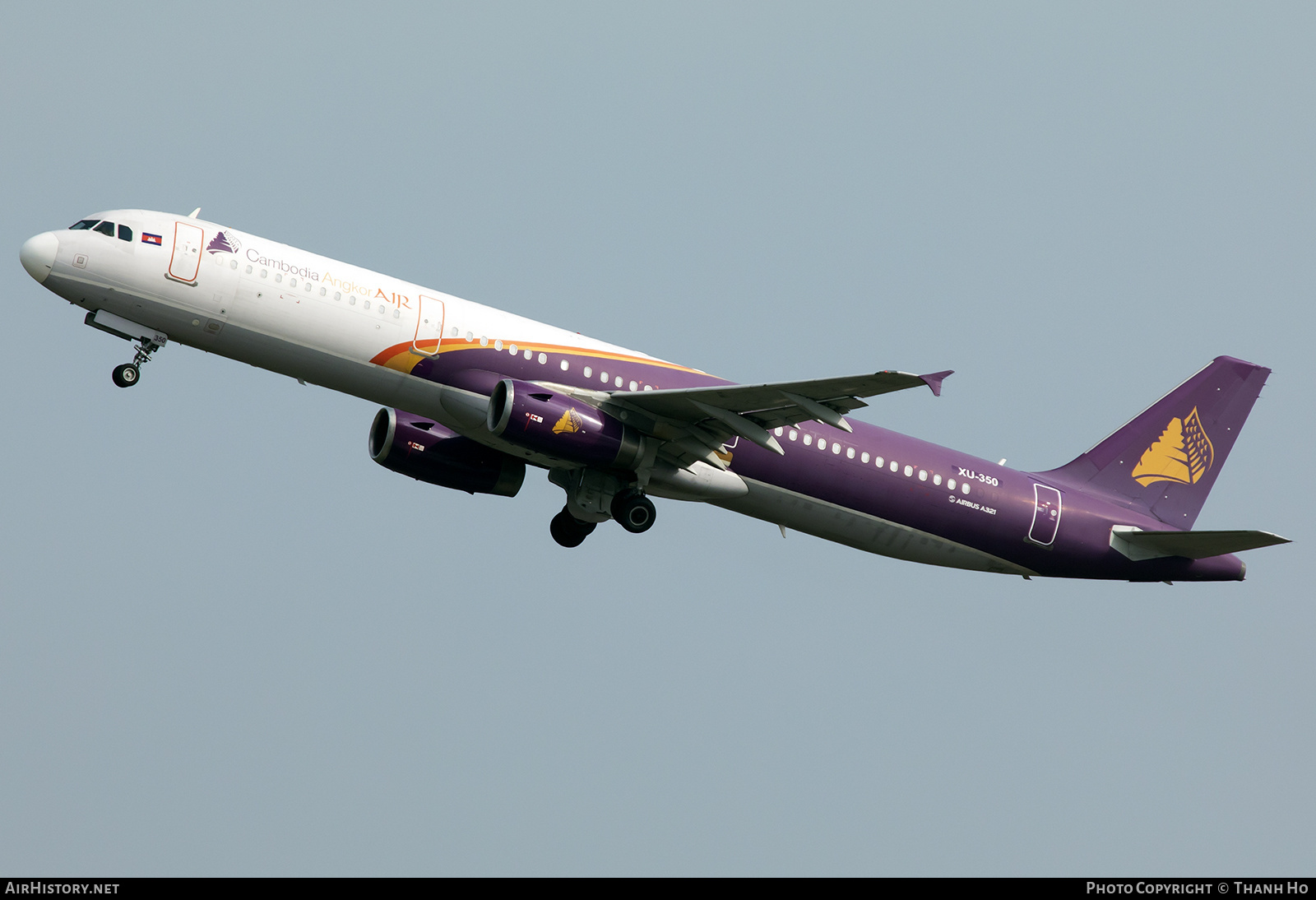 Aircraft Photo of XU-350 | Airbus A321-231 | Cambodia Angkor Air | AirHistory.net #781024