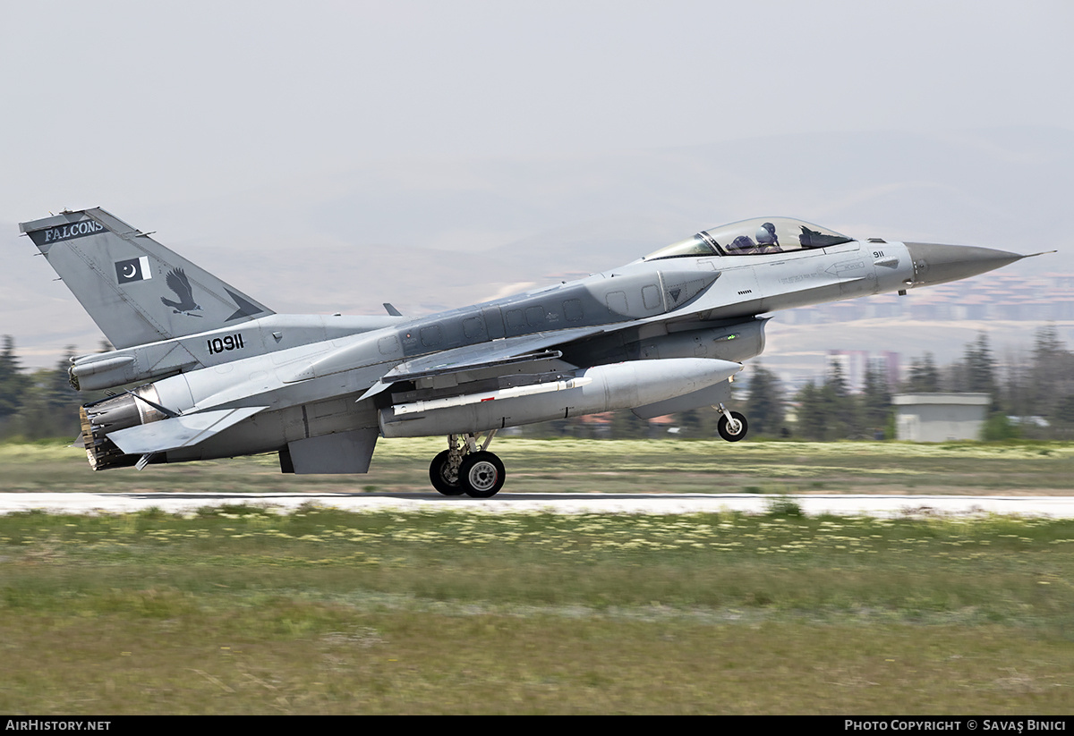 Aircraft Photo of 10911 | Lockheed Martin F-16C Fighting Falcon | Pakistan - Air Force | AirHistory.net #781030