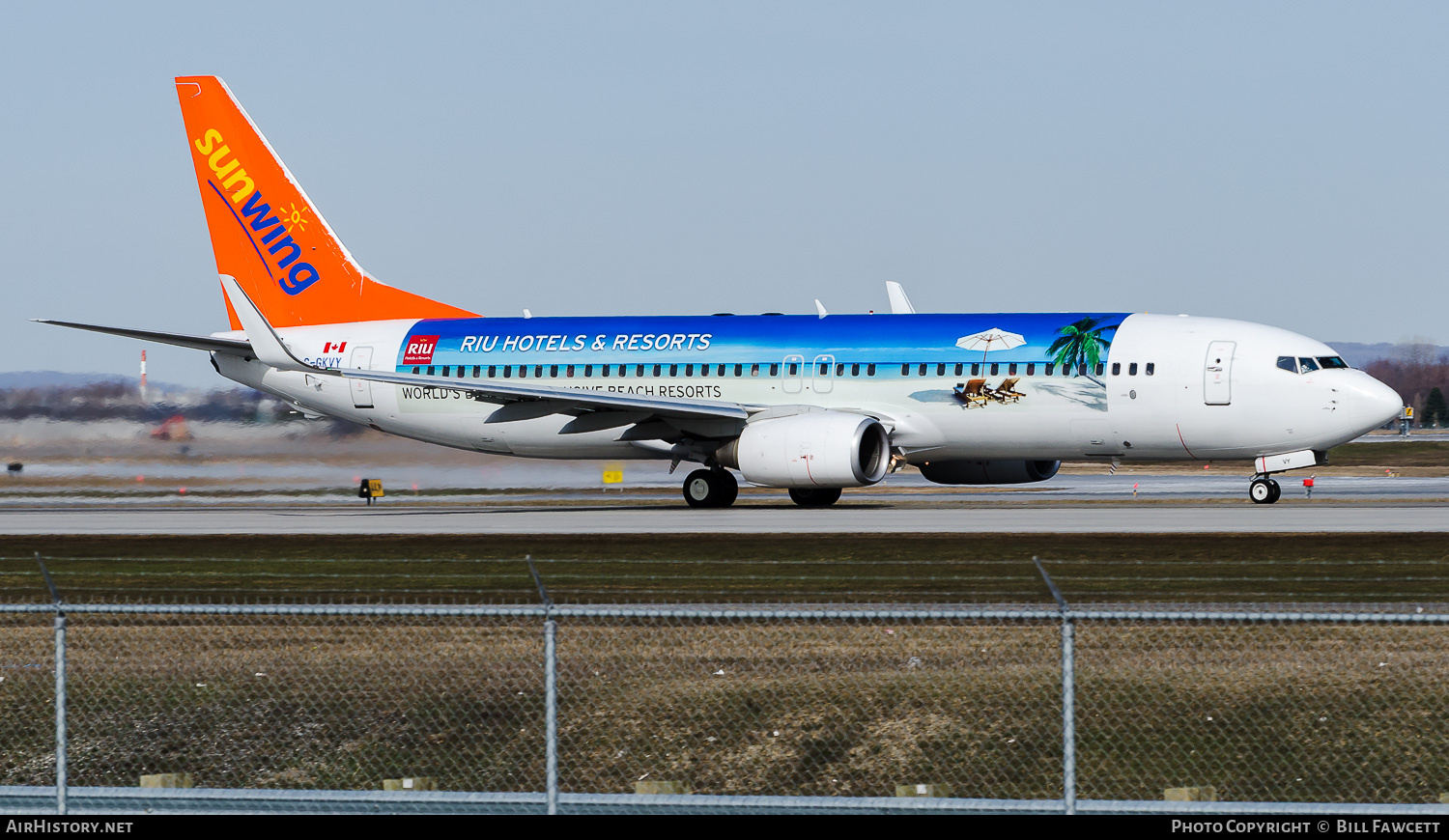 Aircraft Photo of C-GKVY | Boeing 737-8Q8 | Sunwing Airlines | AirHistory.net #781100