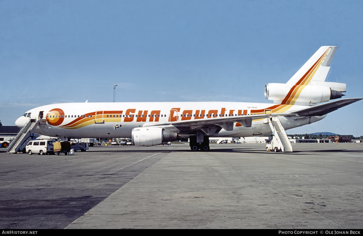 Aircraft Photo of SE-DHX | McDonnell Douglas DC-10-10 | Sun Country Airlines | AirHistory.net #781116