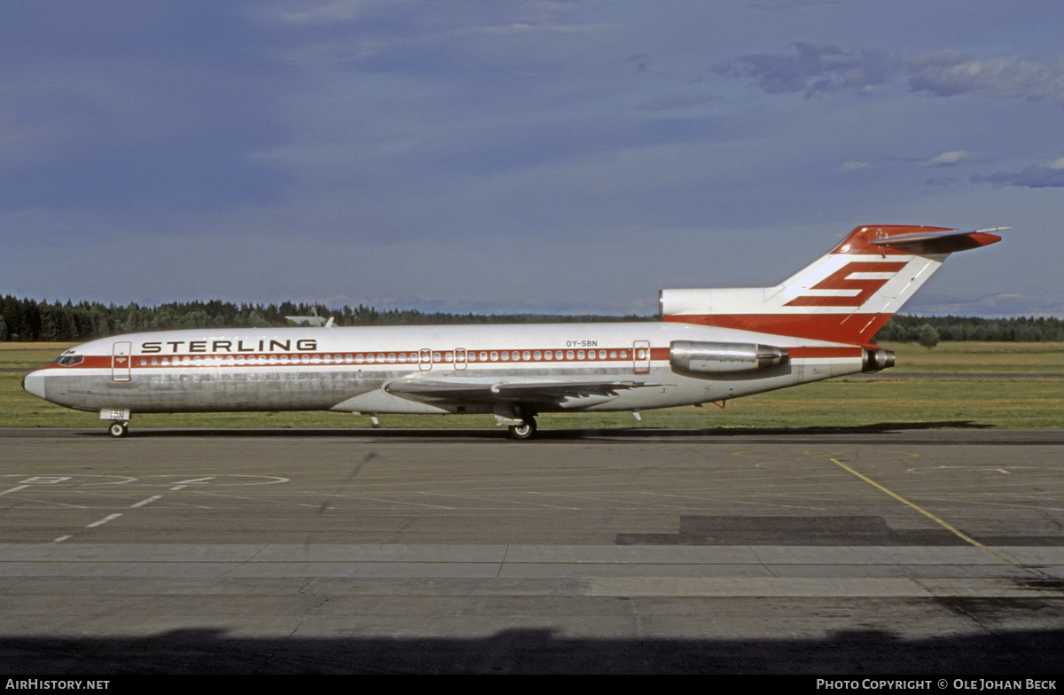 Aircraft Photo of OY-SBN | Boeing 727-2B7/Adv | Sterling Airways | AirHistory.net #781140