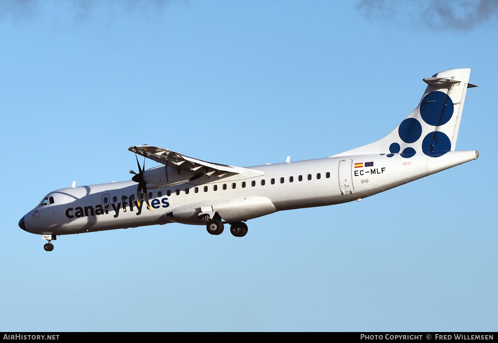 Aircraft Photo of EC-MLF | ATR ATR-72-500 (ATR-72-212A) | Canaryfly | AirHistory.net #781177
