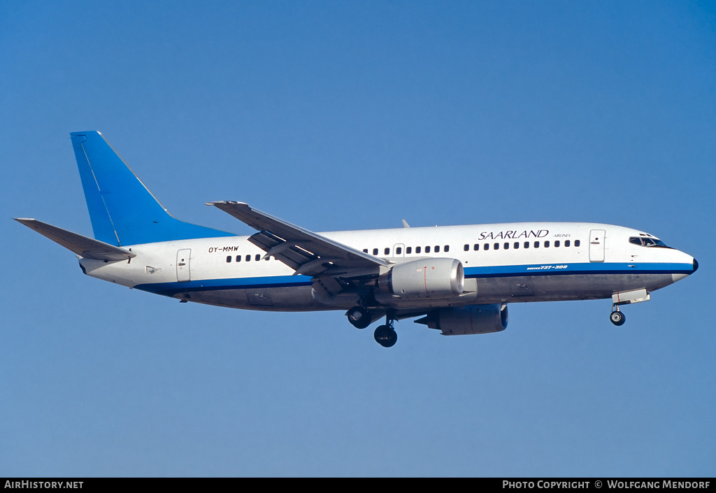 Aircraft Photo of OY-MMW | Boeing 737-3L9 | Saarland Airlines | AirHistory.net #781178
