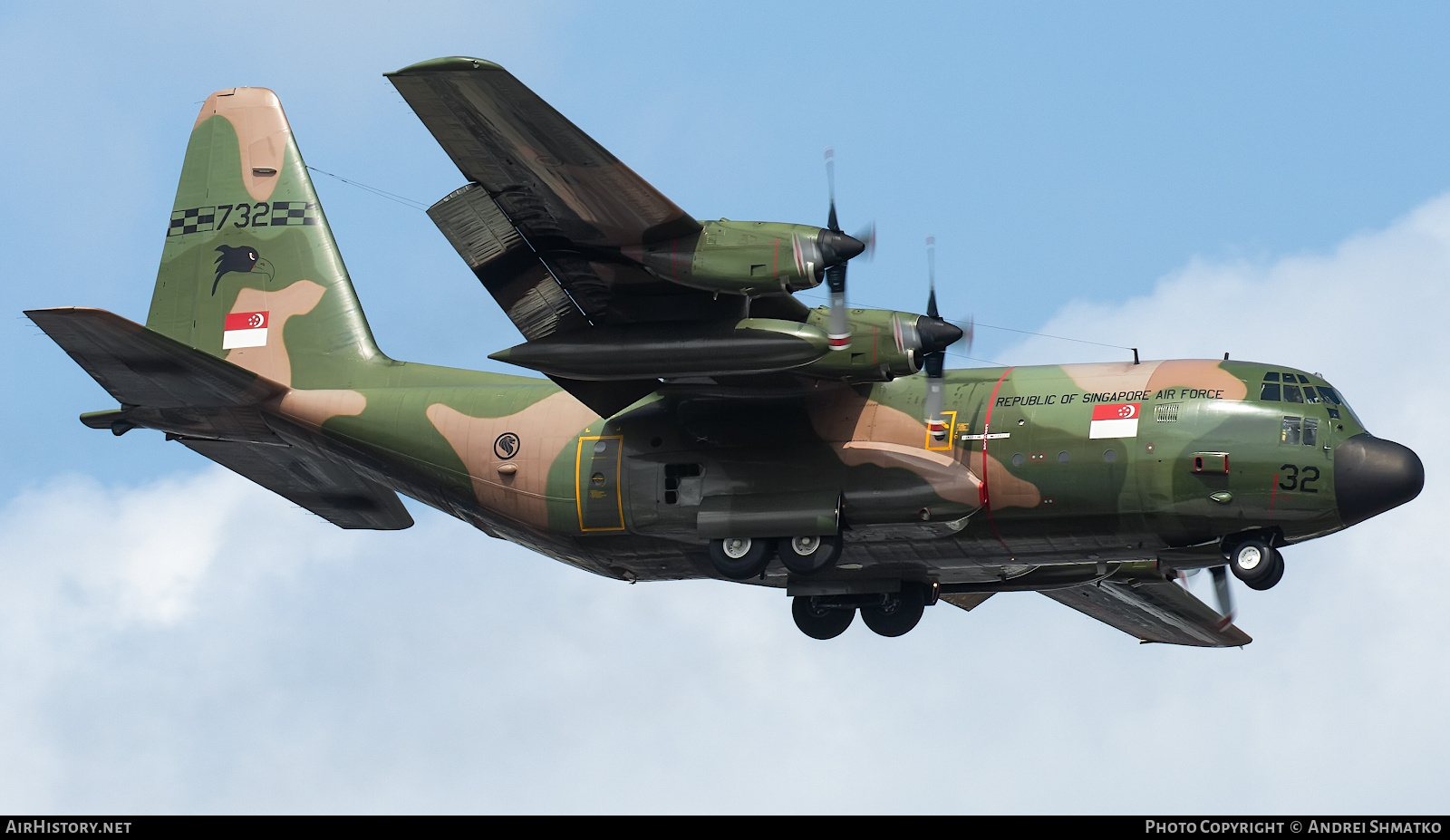 Aircraft Photo of 732 | Lockheed C-130H-30 Hercules (L-382) | Singapore - Air Force | AirHistory.net #781312