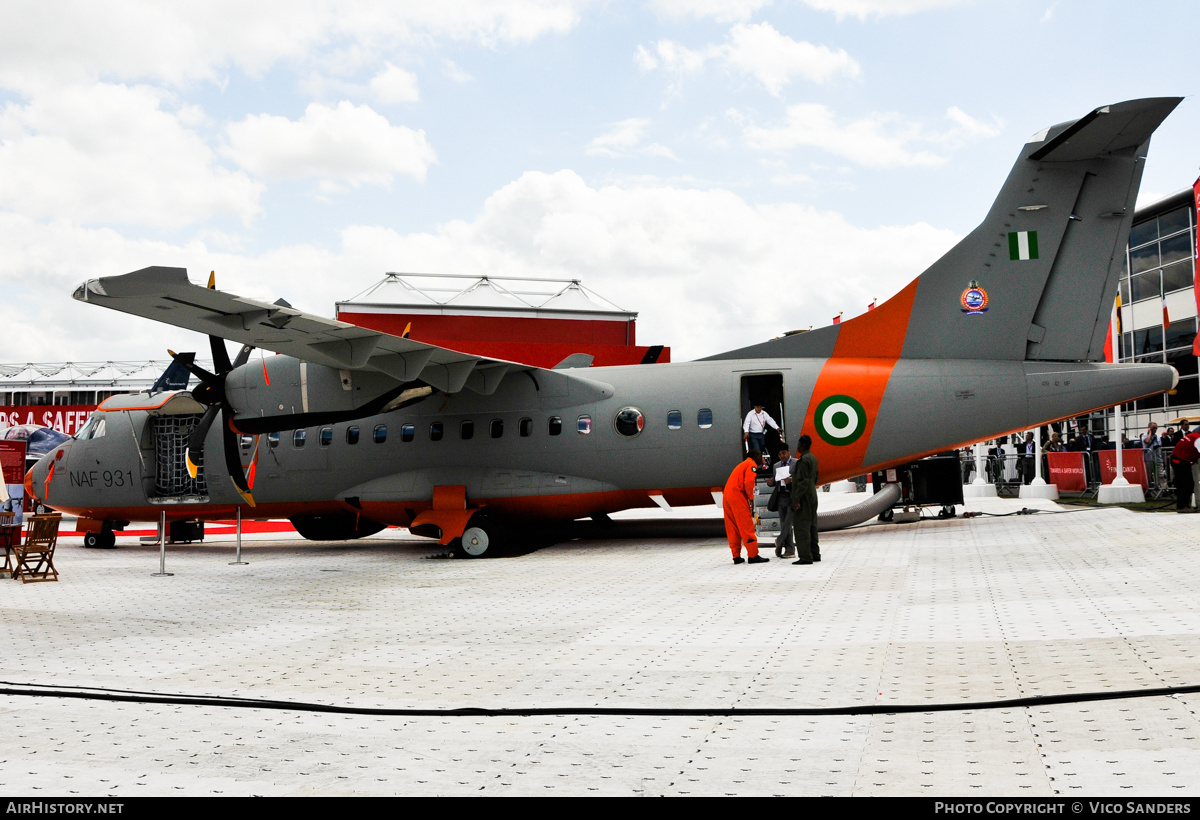 Aircraft Photo of NAF931 | ATR ATR-42-500MP Surveyor | Nigeria - Air Force | AirHistory.net #781335