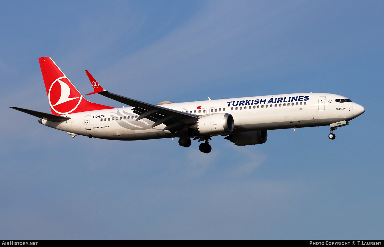 Aircraft Photo of TC-LYB | Boeing 737-9 Max 9 | Turkish Airlines | AirHistory.net #781420
