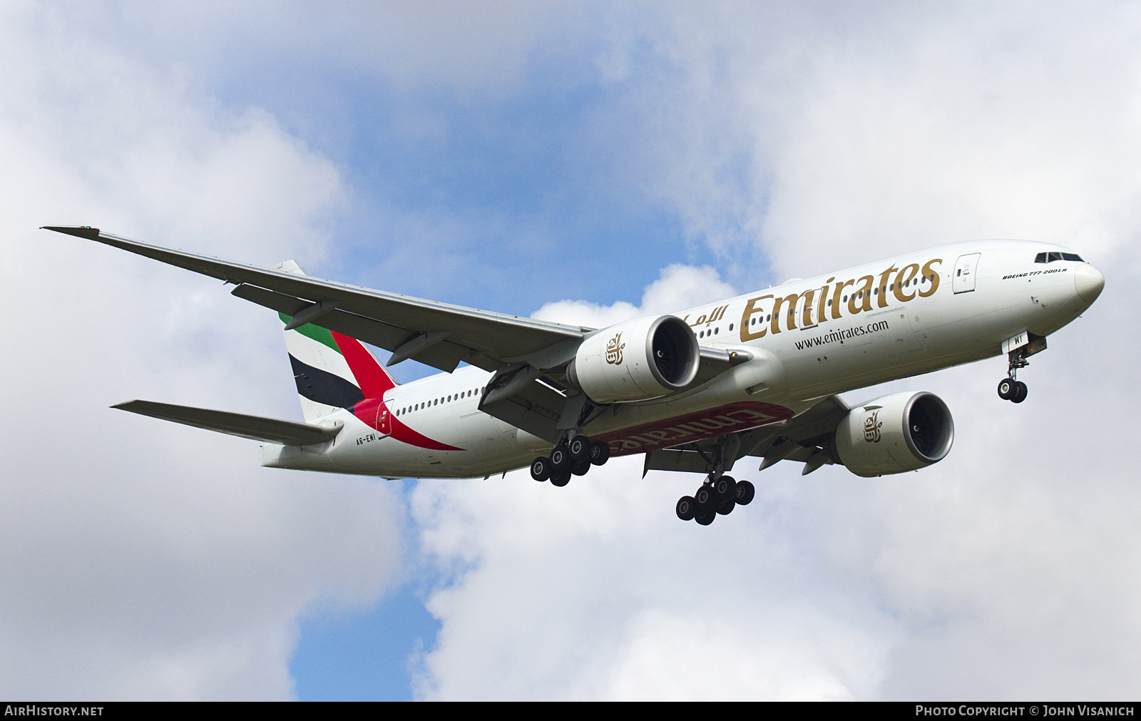 Aircraft Photo of A6-EWI | Boeing 777-21H/LR | Emirates | AirHistory.net #781436