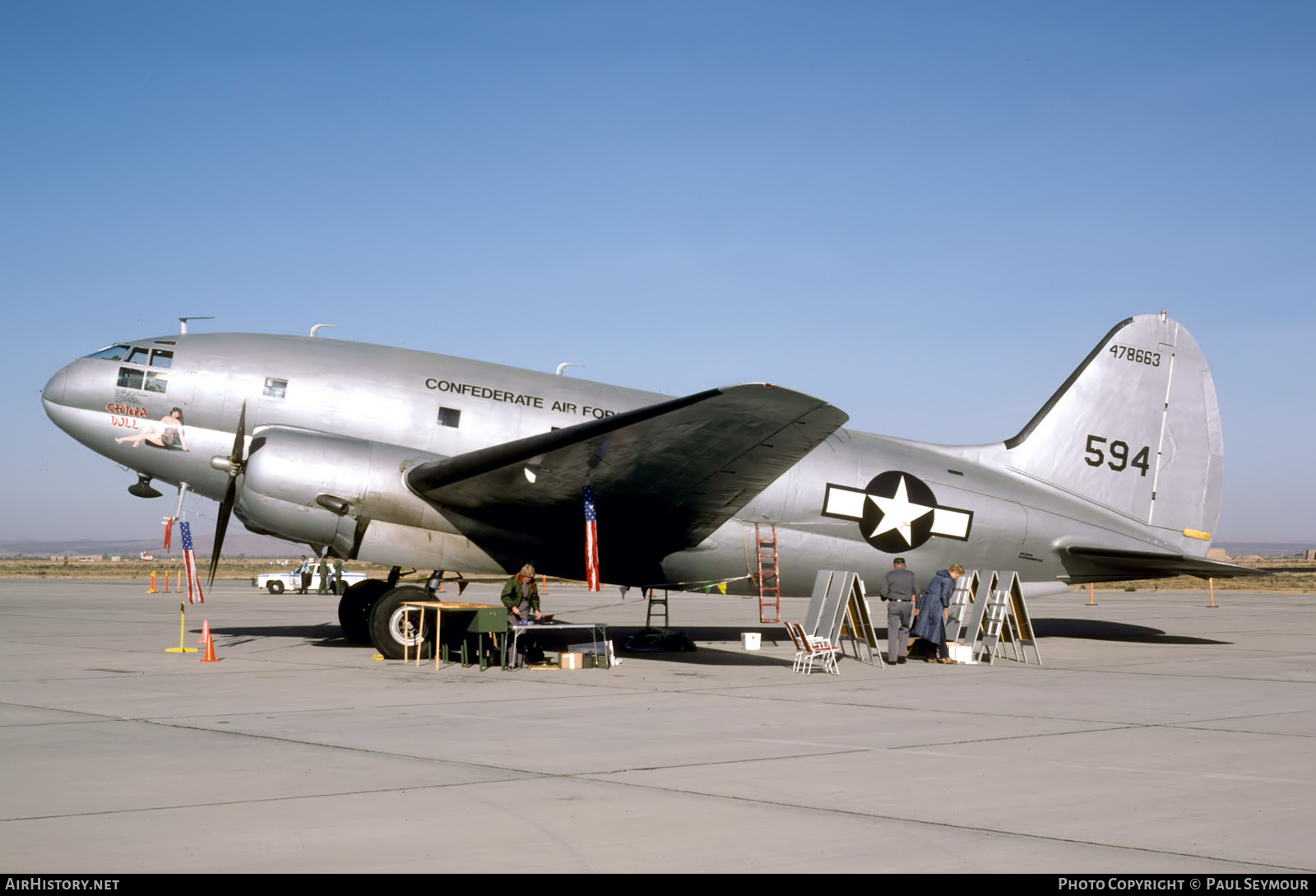 Aircraft Photo of N53594 / 478863 | Curtiss C-46F Commando | Confederate Air Force | USA - Air Force | AirHistory.net #781483