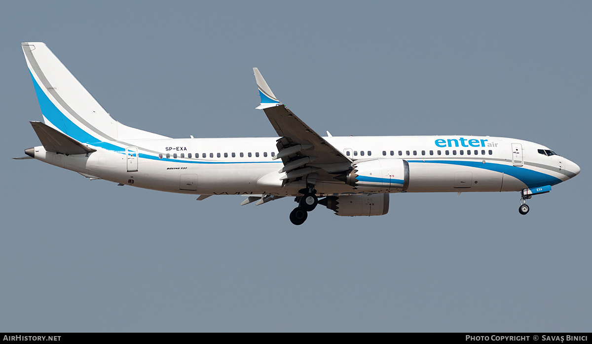 Aircraft Photo of SP-EXA | Boeing 737-8 Max 8 | Enter Air | AirHistory.net #781489