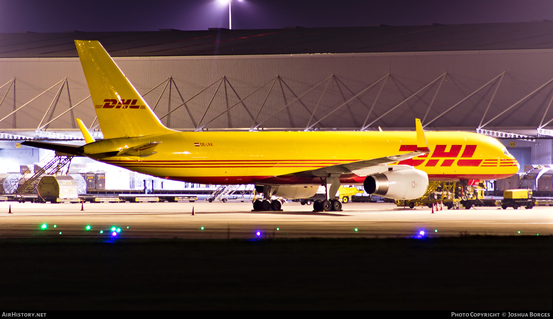 Aircraft Photo of OE-LNX | Boeing 757-223(PCF) | DHL International | AirHistory.net #781515