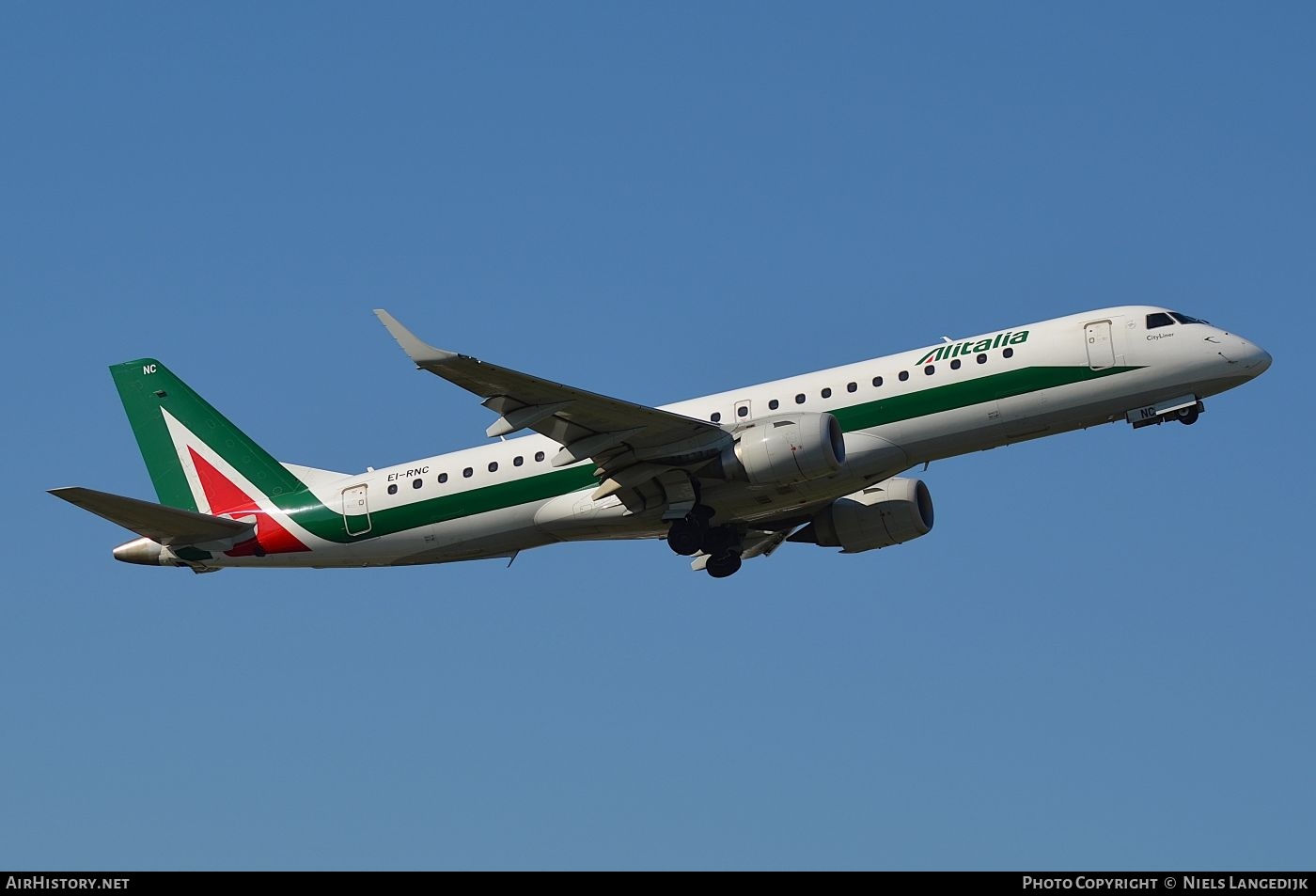 Aircraft Photo of EI-RNC | Embraer 190STD (ERJ-190-100STD) | Alitalia CityLiner | AirHistory.net #781516