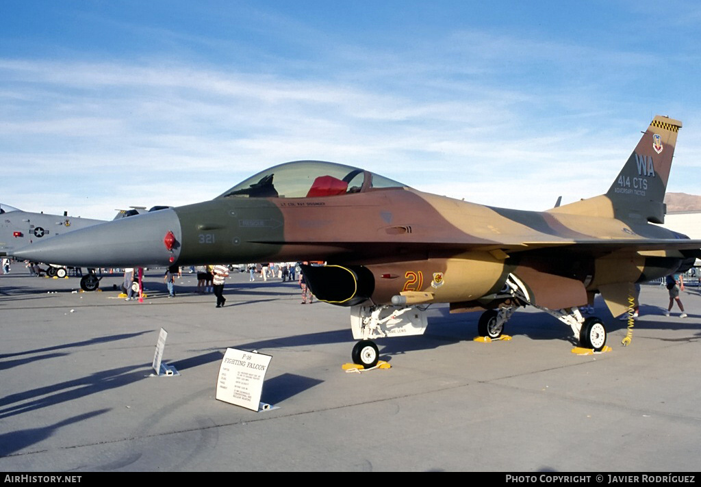 Aircraft Photo of 87-0321 / AF870321 | General Dynamics F-16C Fighting Falcon | USA - Air Force | AirHistory.net #781583
