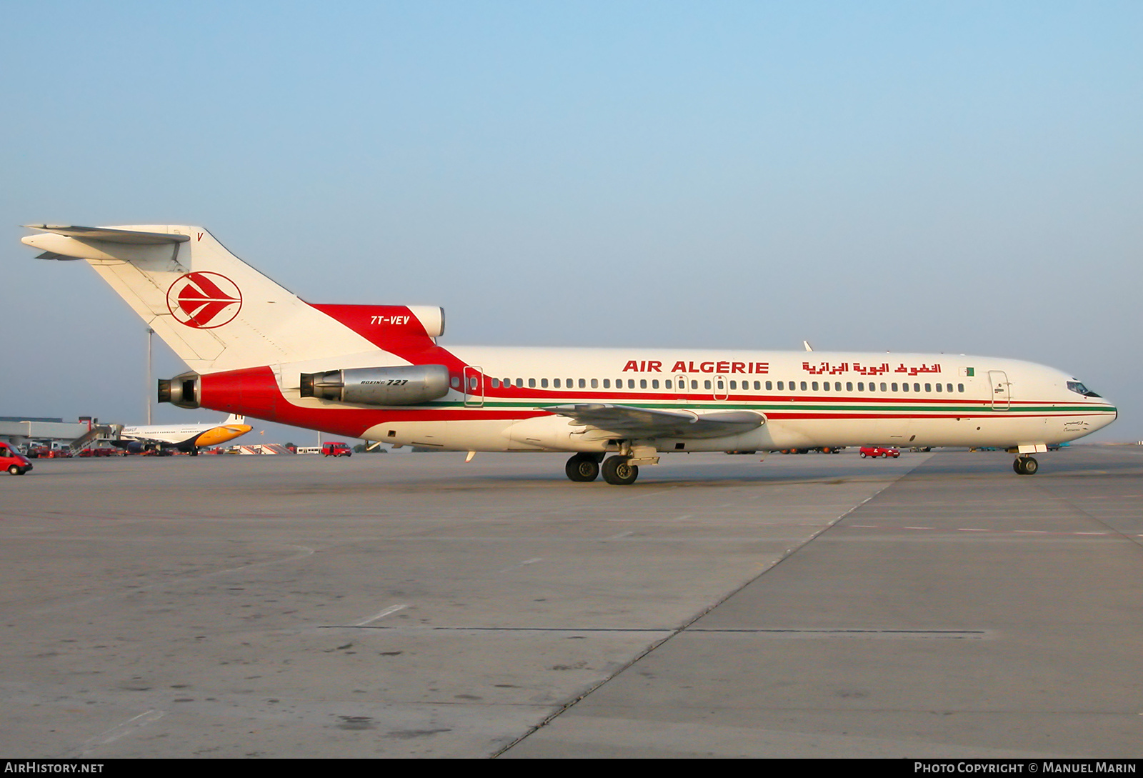 Aircraft Photo of 7T-VEV | Boeing 727-2D6/Adv | Air Algérie | AirHistory.net #781590