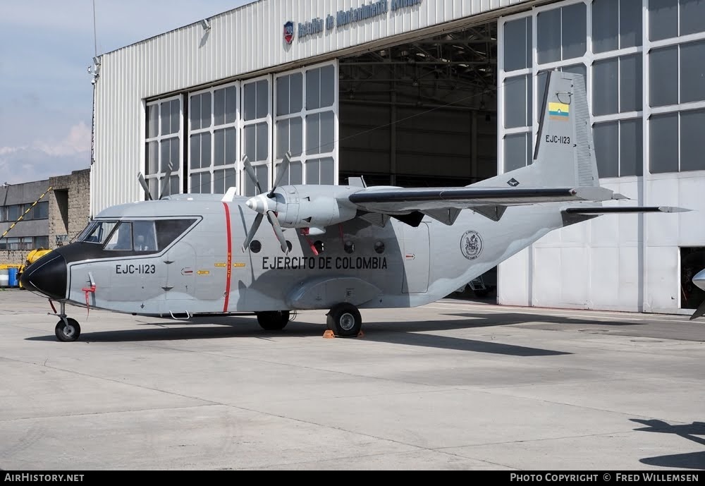 Aircraft Photo of EJC-1123 | CASA C-212-100 Aviocar | Colombia - Army | AirHistory.net #781693