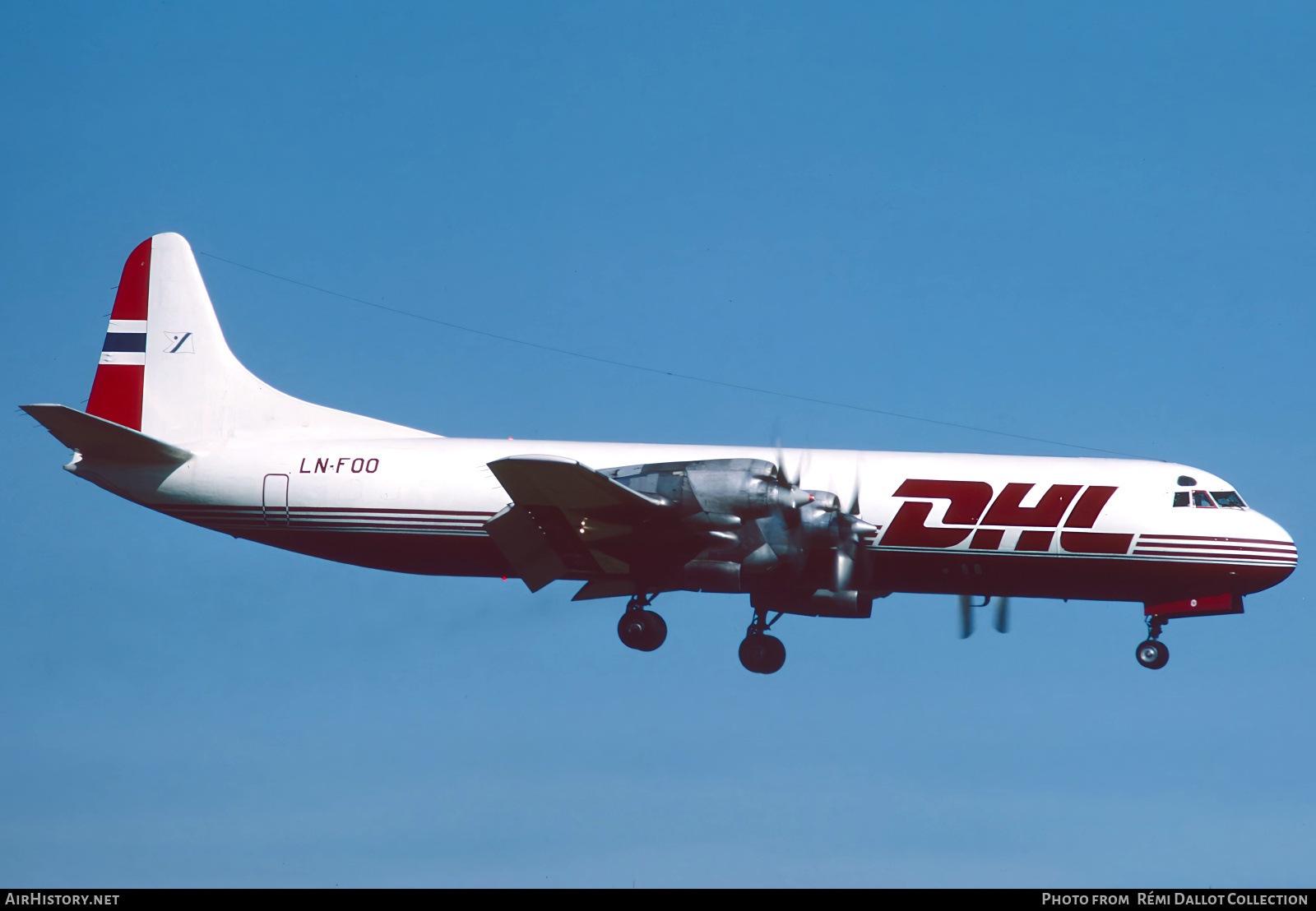 Aircraft Photo of LN-FOO | Lockheed L-188C(F) Electra | DHL Worldwide Express | AirHistory.net #781738