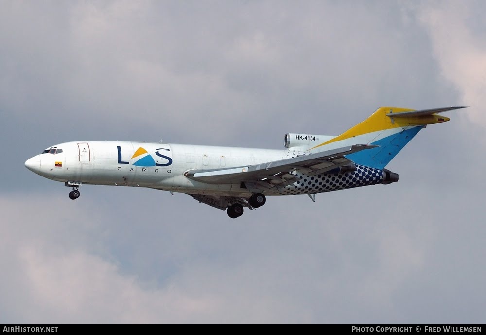 Aircraft Photo of HK-4154 | Boeing 727-51(F) | Líneas Aéreas Suramericanas - LAS Cargo | AirHistory.net #781866