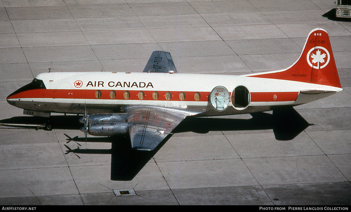 Aircraft Photo of C-FTID | Vickers 757 Viscount | Air Canada | AirHistory.net #781875