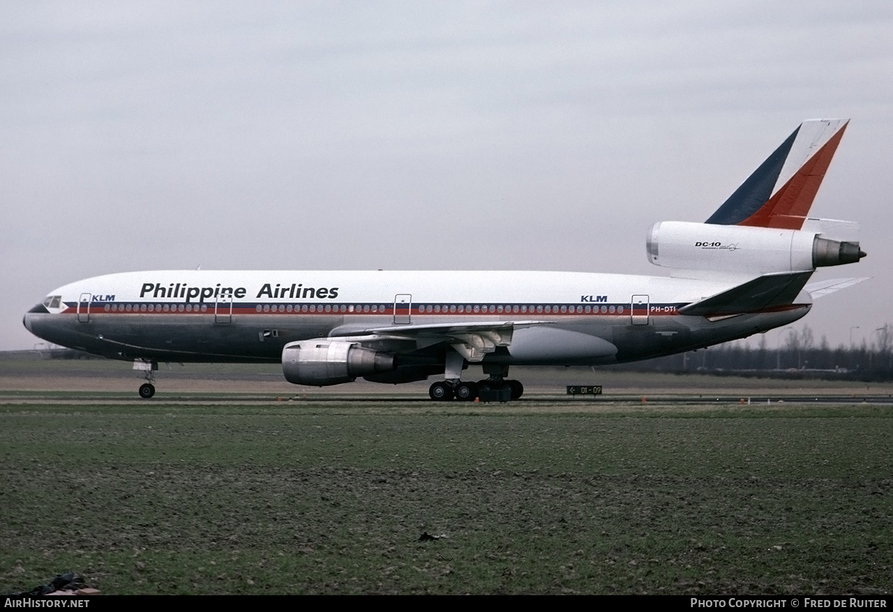 Aircraft Photo of PH-DTI | McDonnell Douglas DC-10-30 | Philippine Airlines | AirHistory.net #781880
