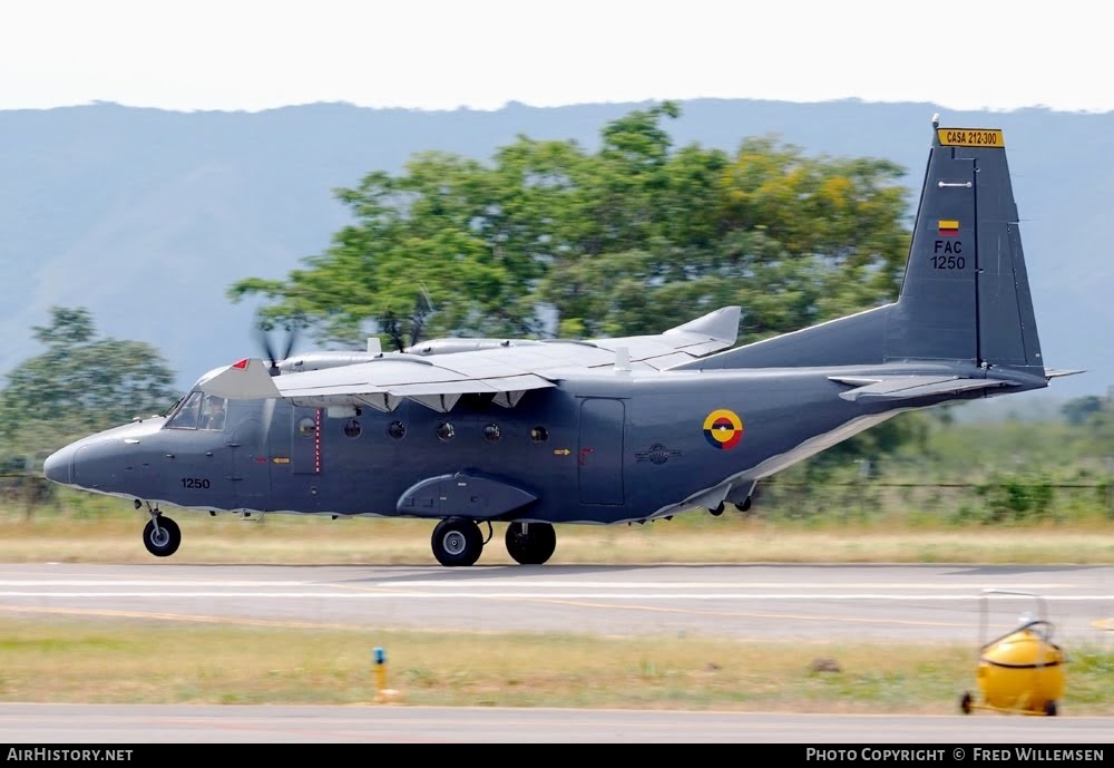 Aircraft Photo of 1250 | CASA C-212-300 Aviocar | Colombia - Air Force | AirHistory.net #781905