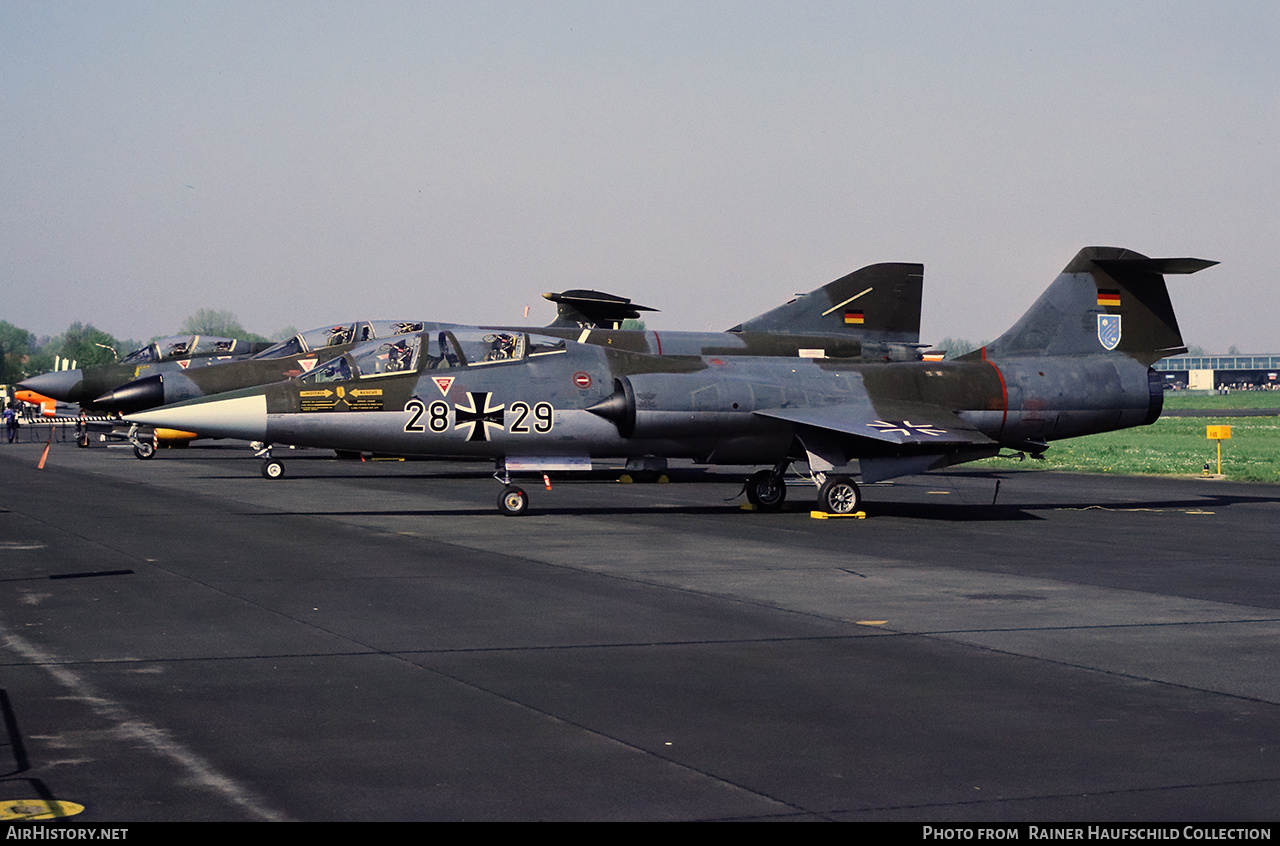 Aircraft Photo of 2829 | Lockheed TF-104G Starfighter | Germany - Air Force | AirHistory.net #781937