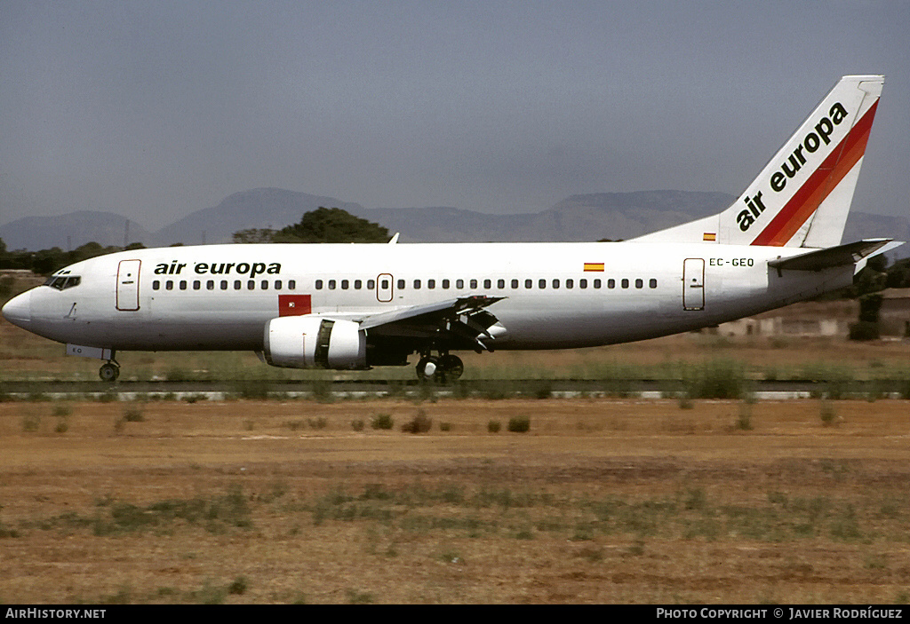 Aircraft Photo of EC-GEQ | Boeing 737-3Y0 | Air Europa | AirHistory.net #781952