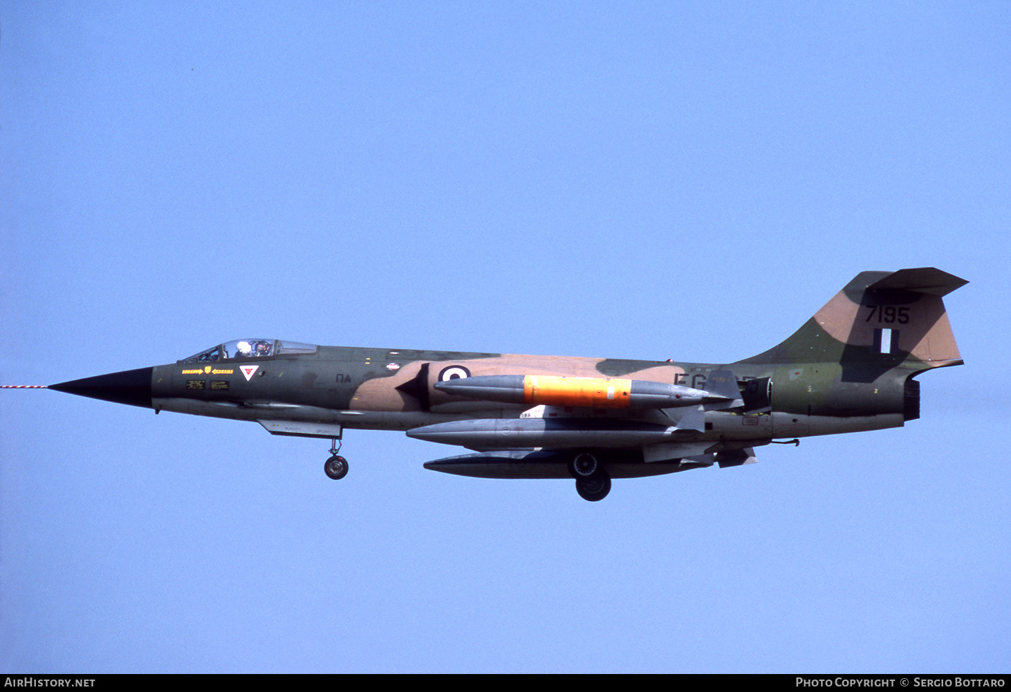 Aircraft Photo of 7195 | Lockheed F-104G Starfighter | Greece - Air Force | AirHistory.net #782007