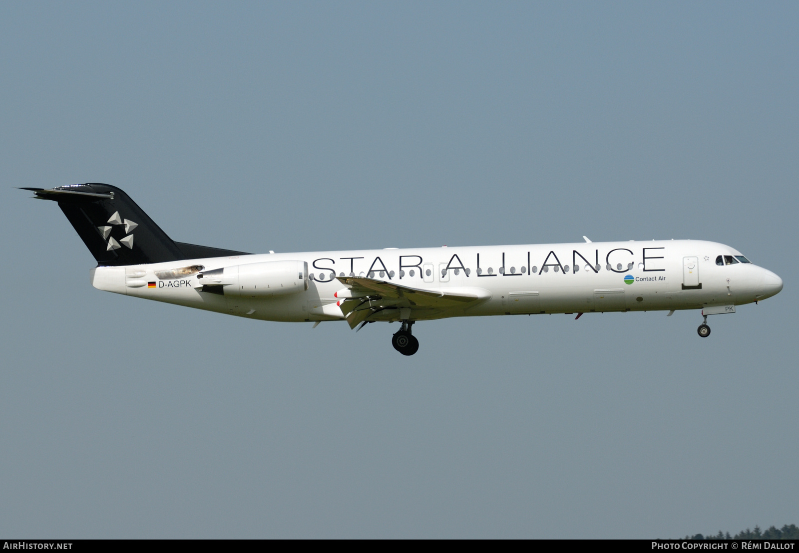 Aircraft Photo of D-AGPK | Fokker 100 (F28-0100) | Contact Air | AirHistory.net #782022