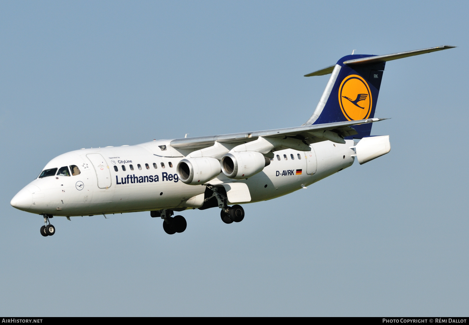 Aircraft Photo of D-AVRK | British Aerospace Avro 146-RJ85 | Lufthansa Regional | AirHistory.net #782027