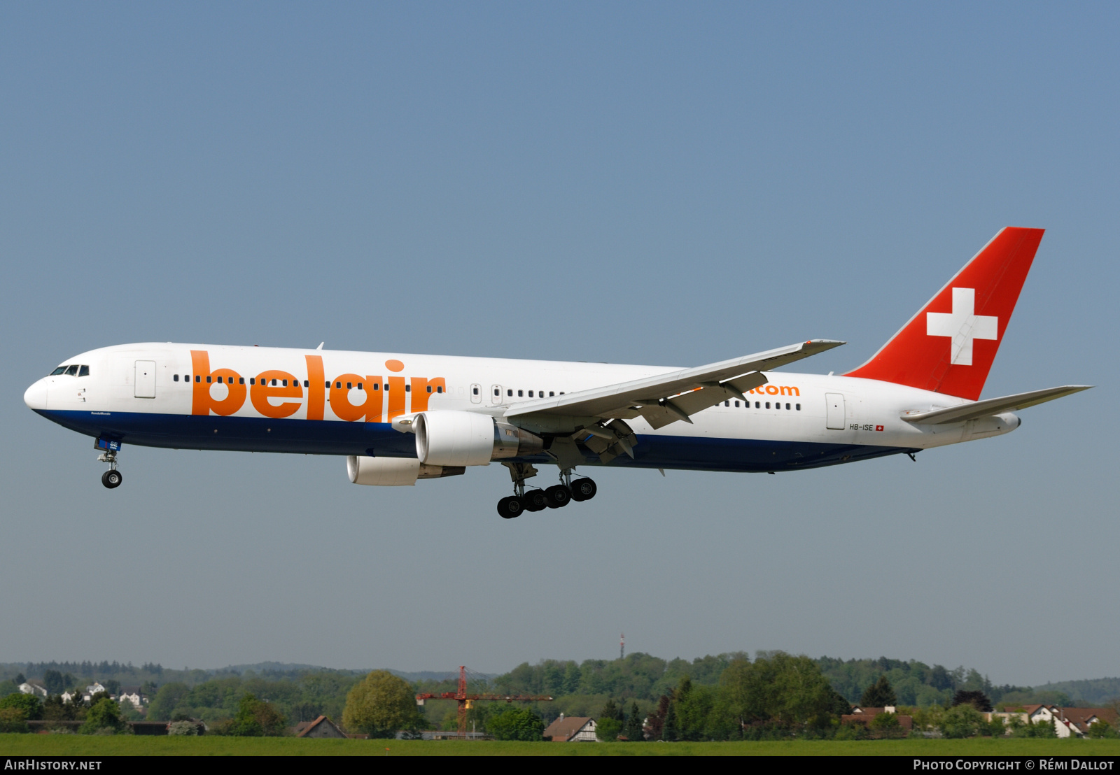 Aircraft Photo of HB-ISE | Boeing 767-3Q8/ER | Belair | AirHistory.net #782034