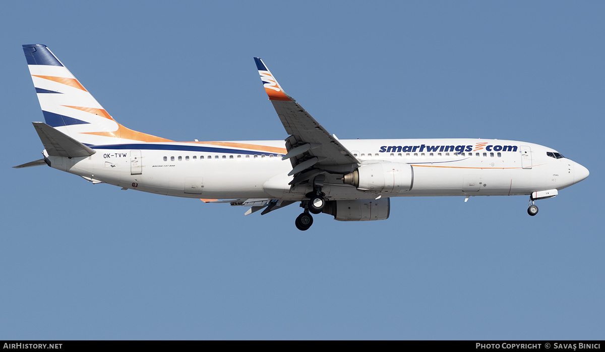 Aircraft Photo of OK-TVW | Boeing 737-86Q | Smartwings | AirHistory.net #782083