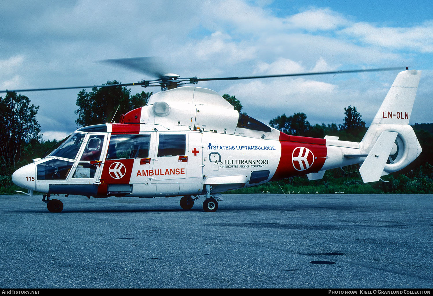 Aircraft Photo of LN-OLN | Aerospatiale SA-365N Dauphin 2 | Lufttransport | AirHistory.net #782092