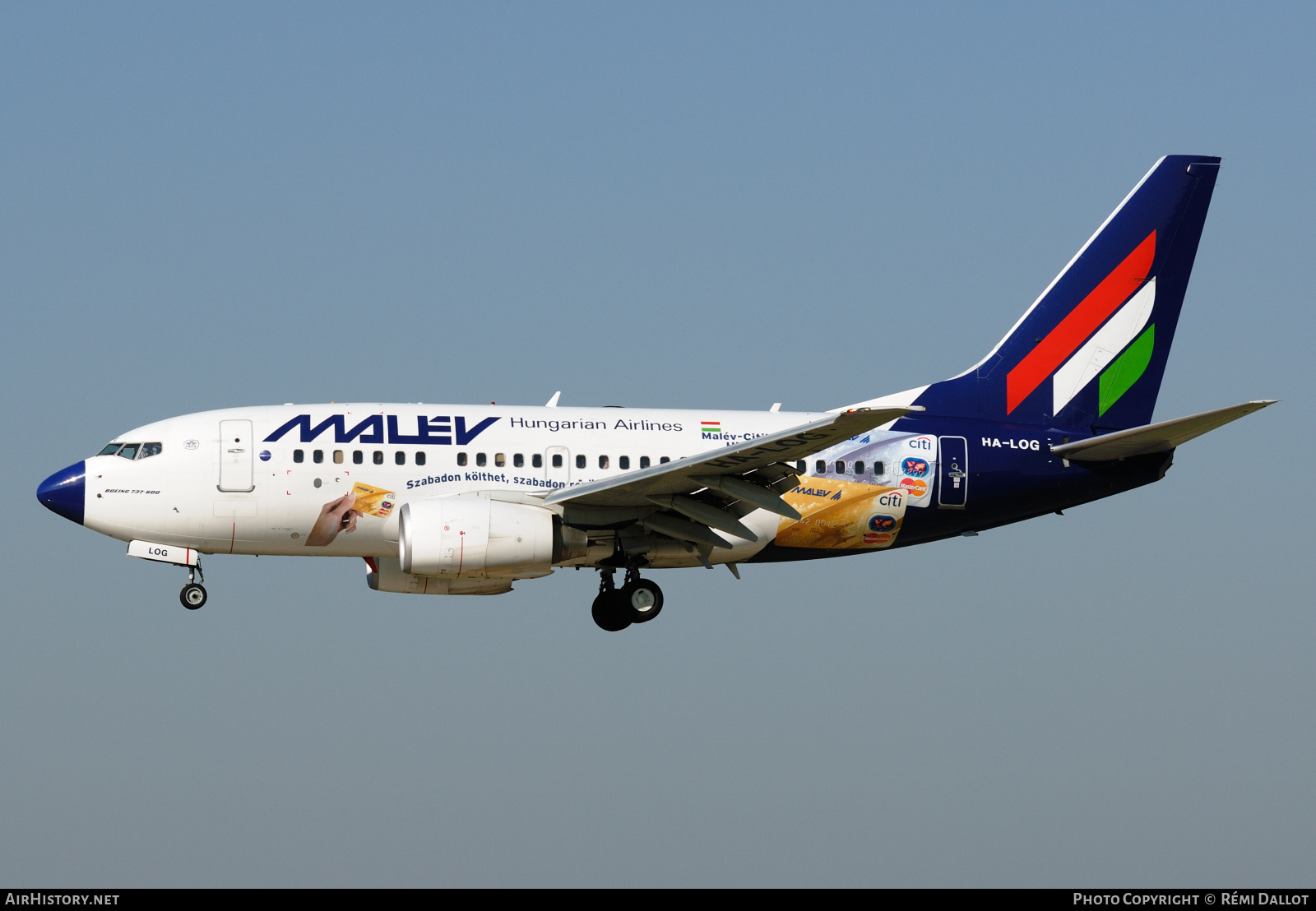 Aircraft Photo of HA-LOG | Boeing 737-6Q8 | Malév - Hungarian Airlines | AirHistory.net #782130
