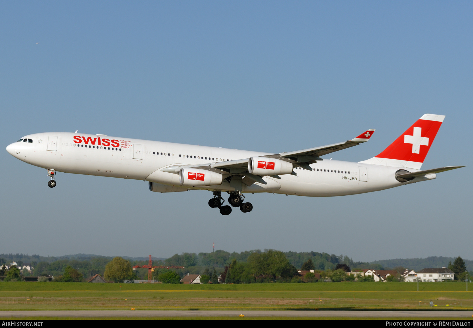 Aircraft Photo of HB-JMB | Airbus A340-313X | Swiss International Air Lines | AirHistory.net #782153