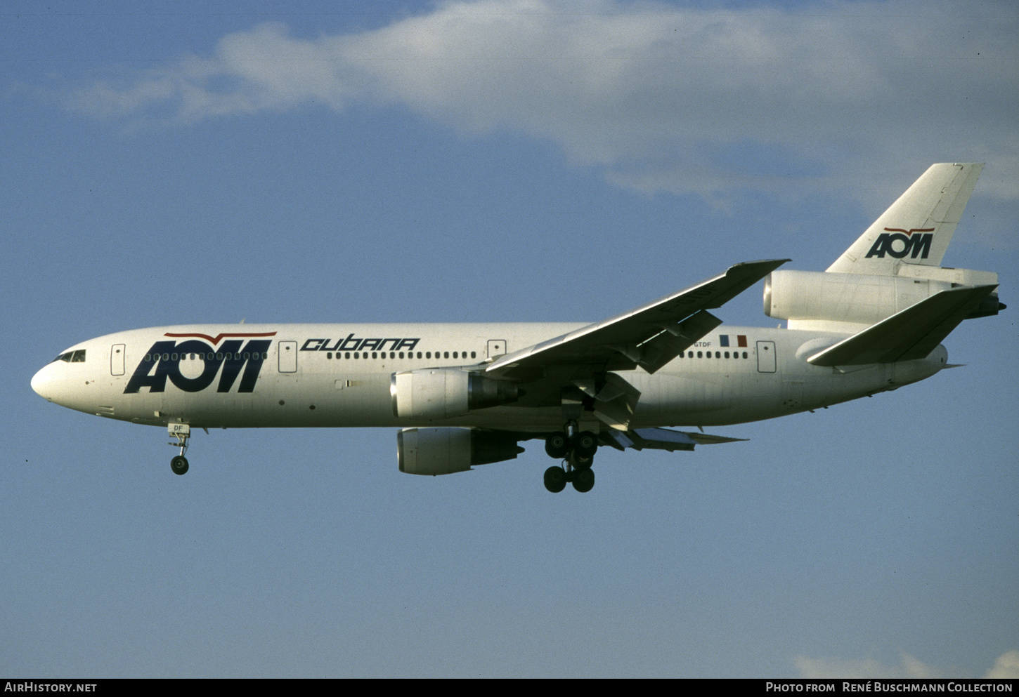 Aircraft Photo of F-GTDF | McDonnell Douglas DC-10-30 | AOM French Airlines | AirHistory.net #782202