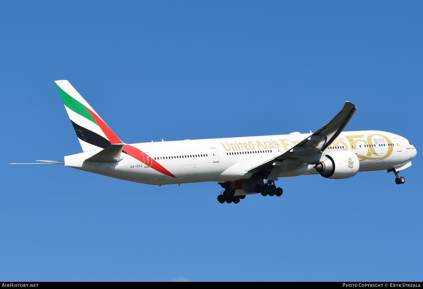 Aircraft Photo of A6-EPO | Boeing 777-31H/ER | Emirates | AirHistory.net #782232
