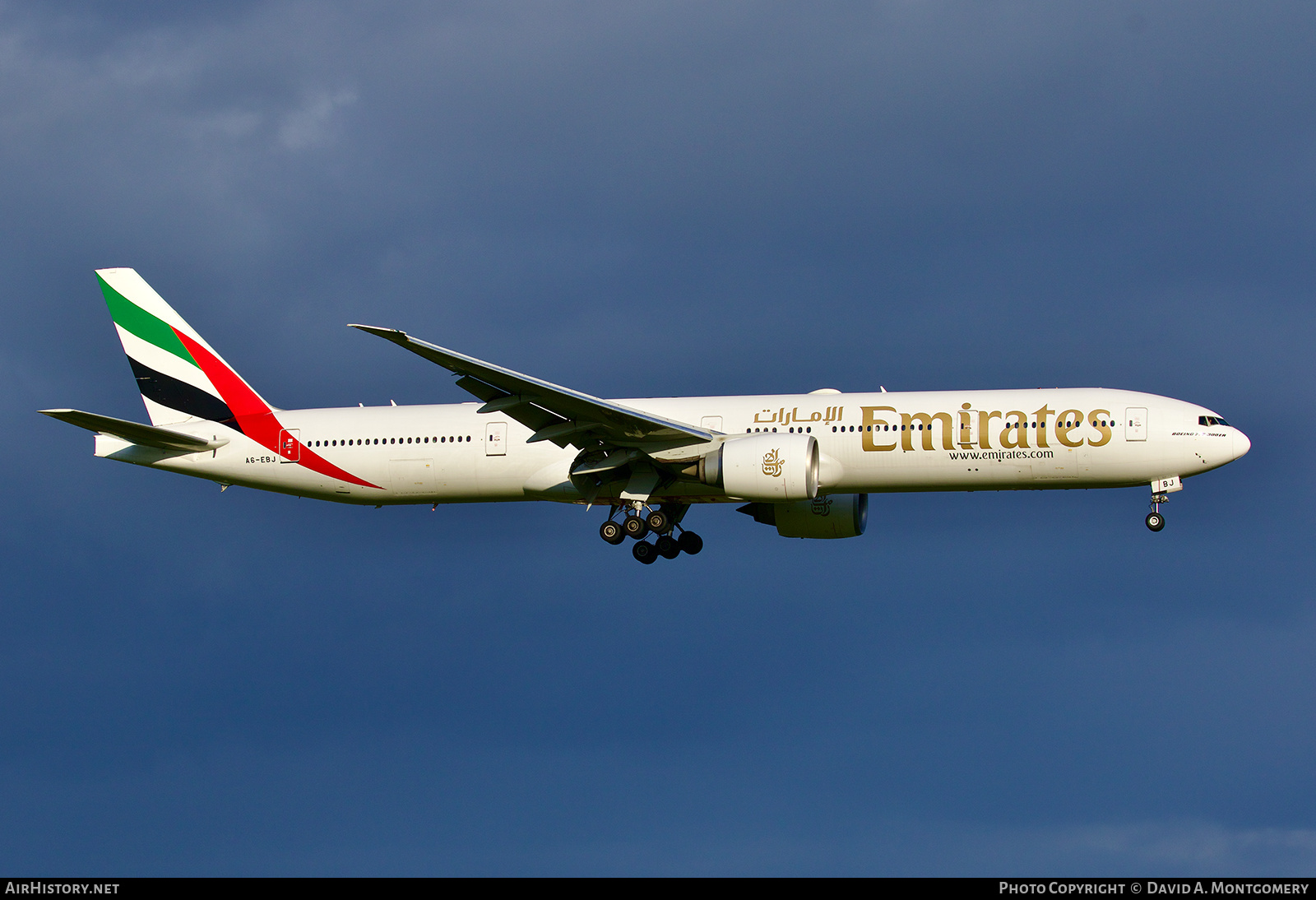 Aircraft Photo of A6-EBJ | Boeing 777-36N/ER | Emirates | AirHistory.net #782252